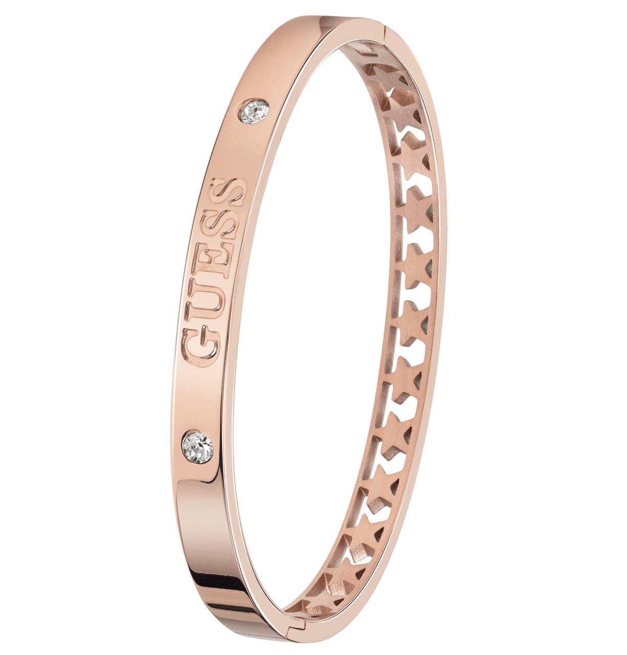 Guess stainless steel armband bangle roseplated Star