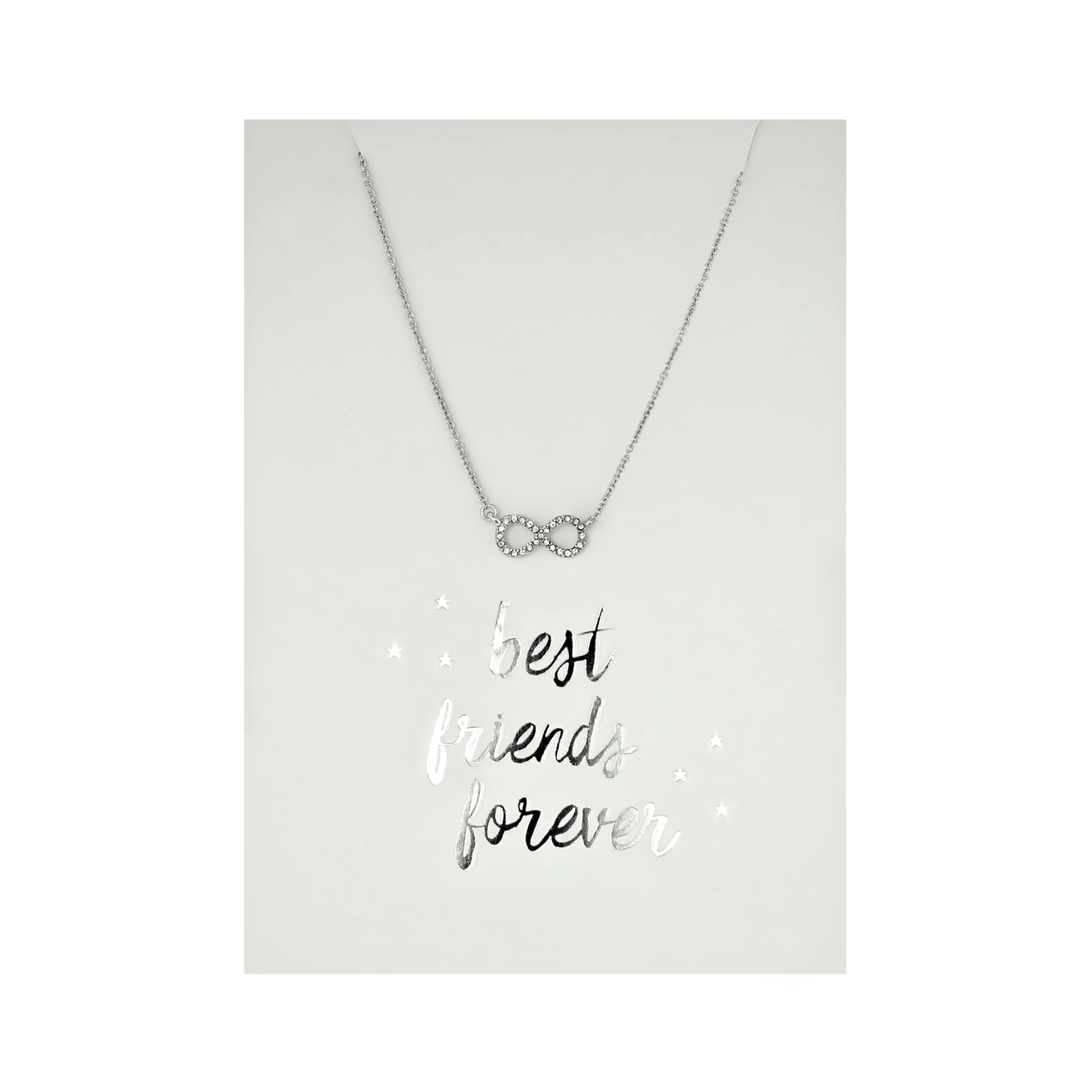 Byoux ketting met kaart 'best friends'