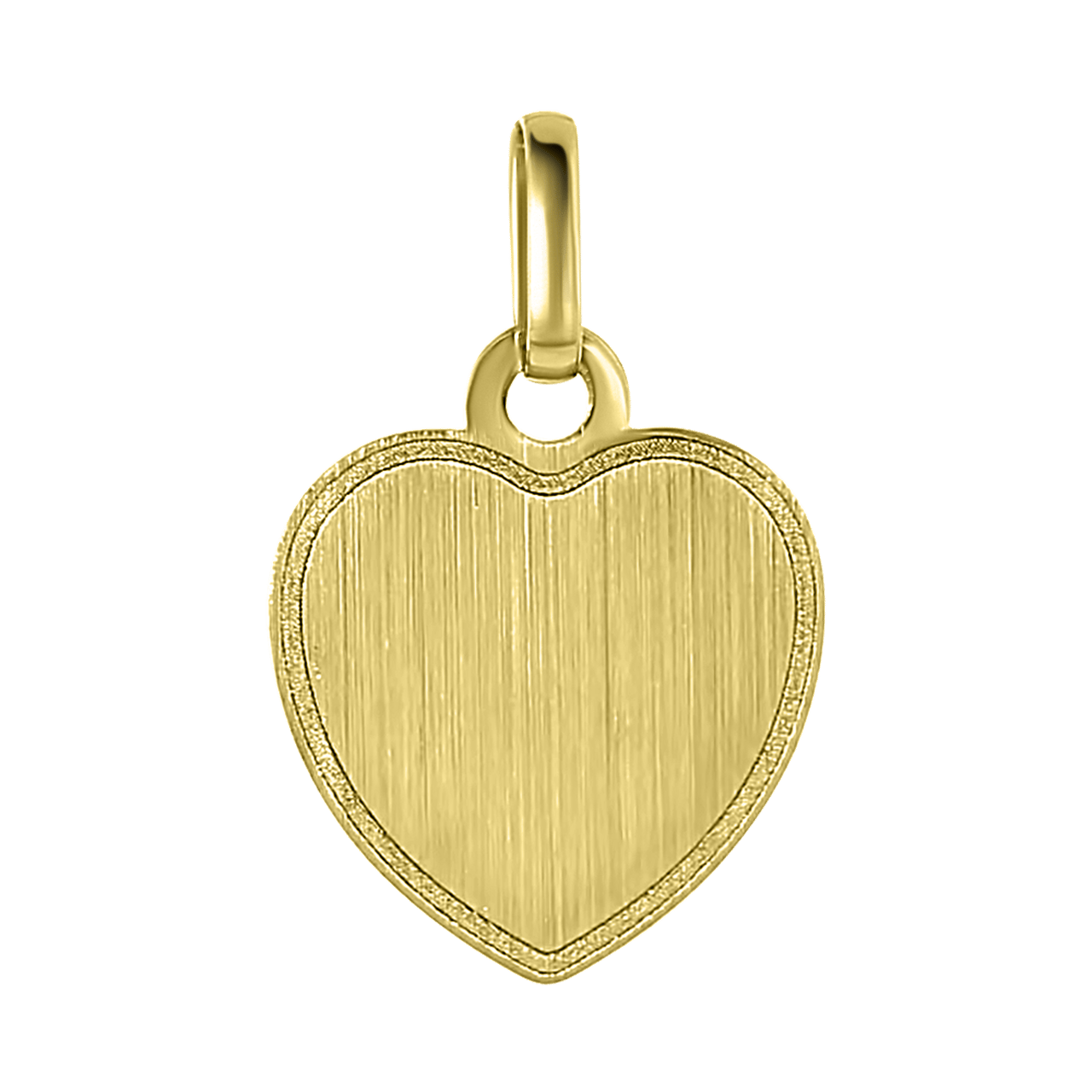 585 Gelbgold Gravurplatte „Herz“