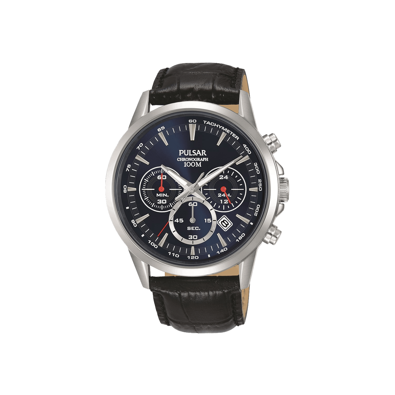 Pulsar Heren Horloge Chronograaf Zwart PT3921X1