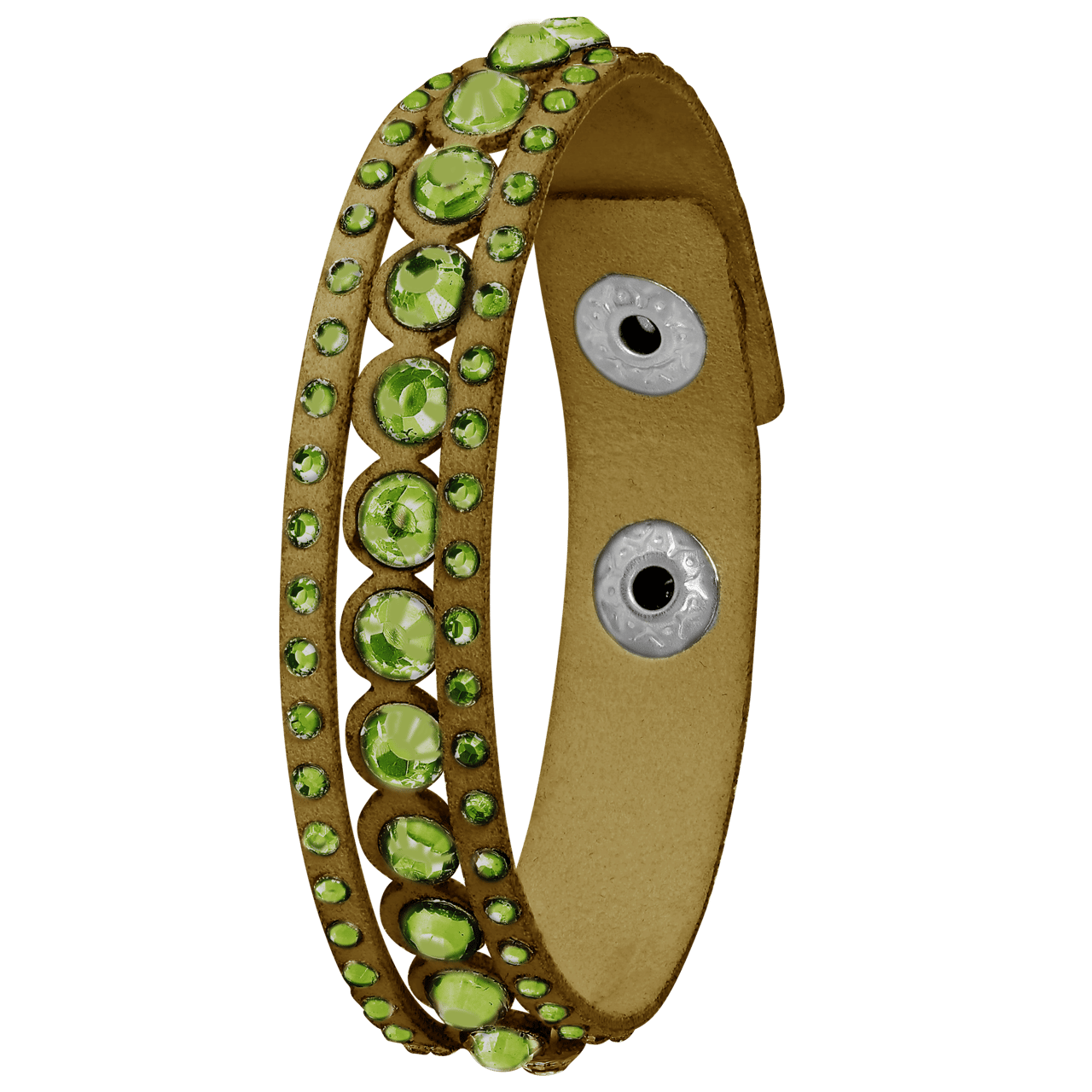 Byoux armband mosgroen