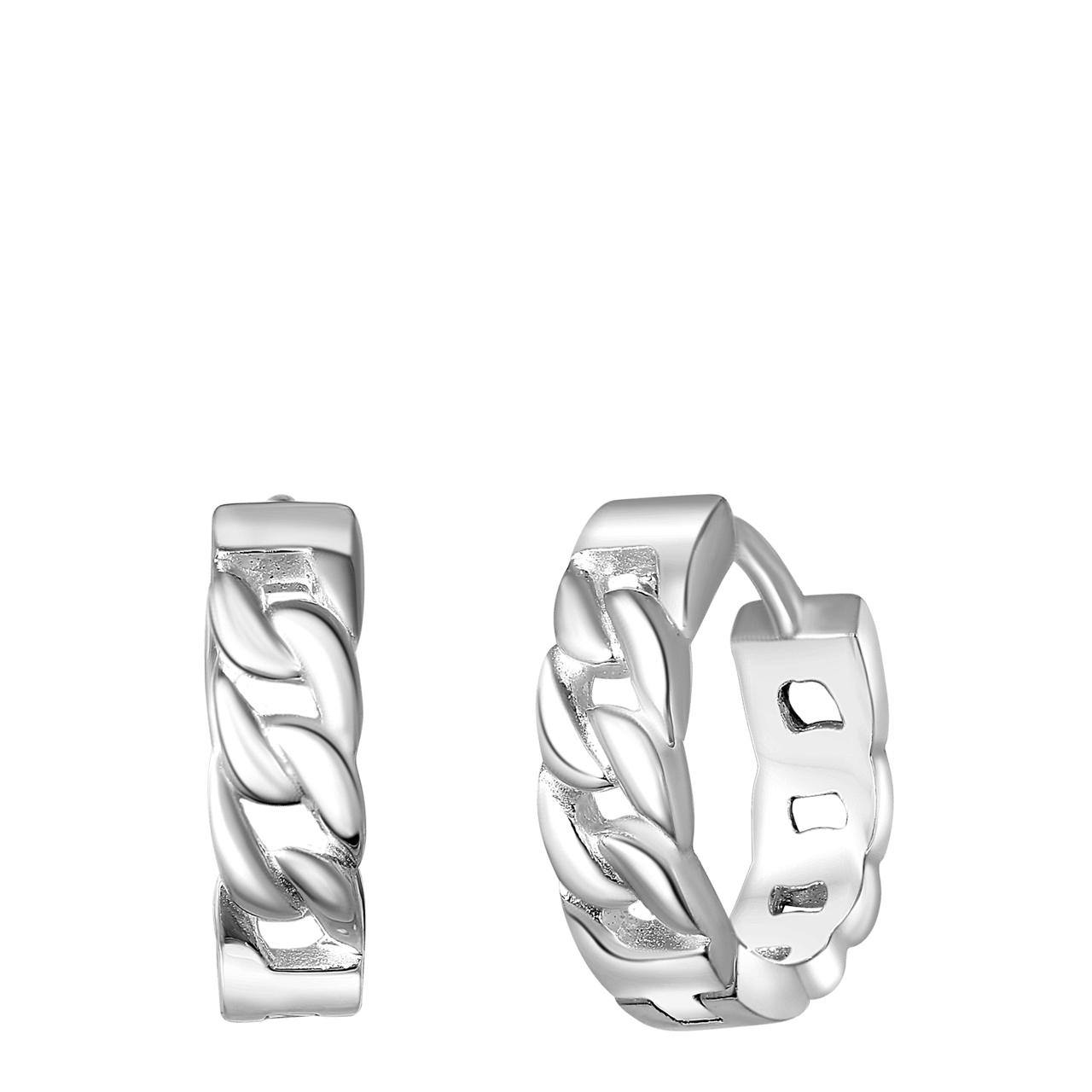 Silber 925 Ohrringe, Gourmetglied
