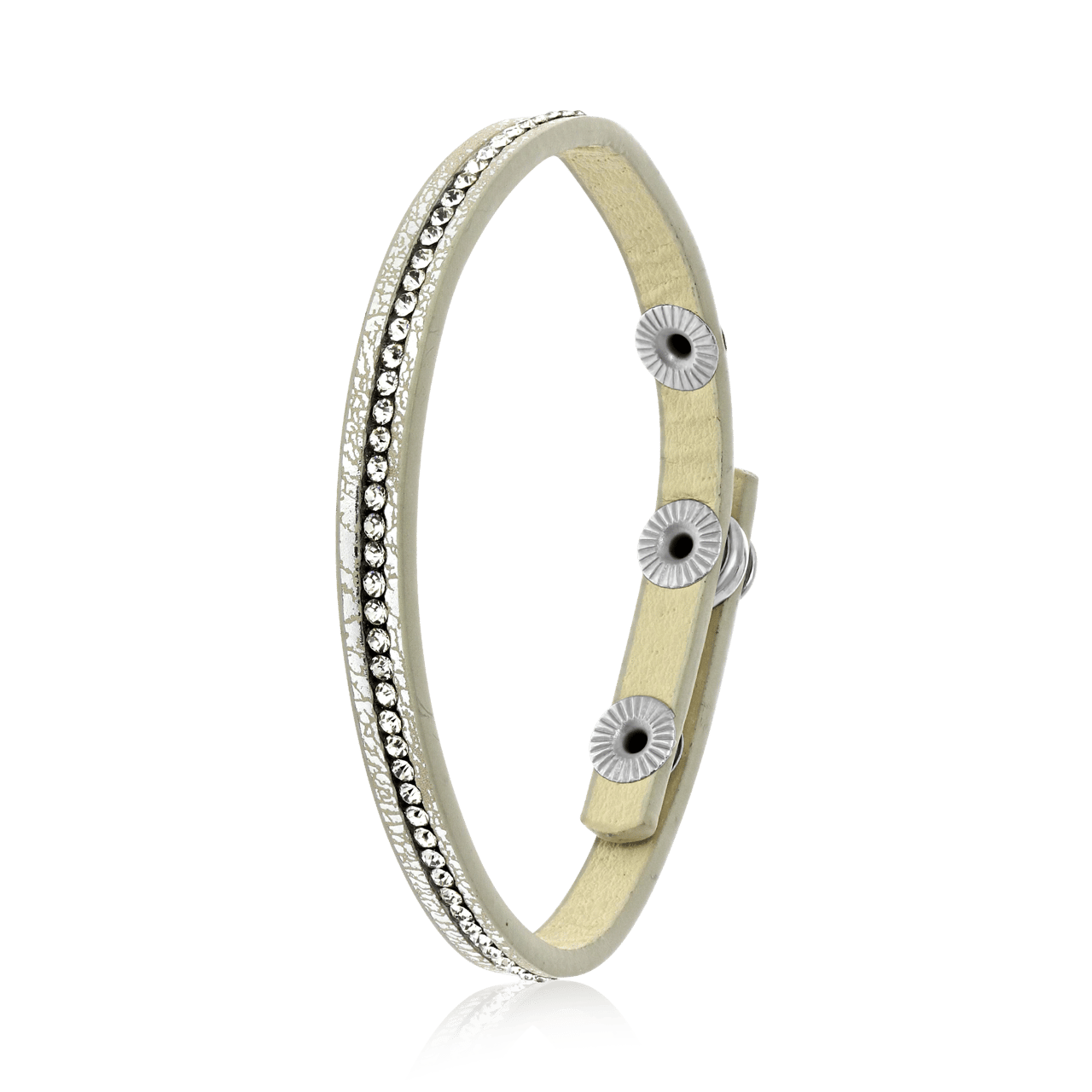 Byoux armbandje zilverkleurig