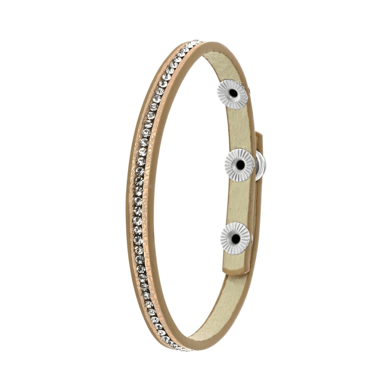 Bijoux zilverkleurige fantasiearmband voor dames
