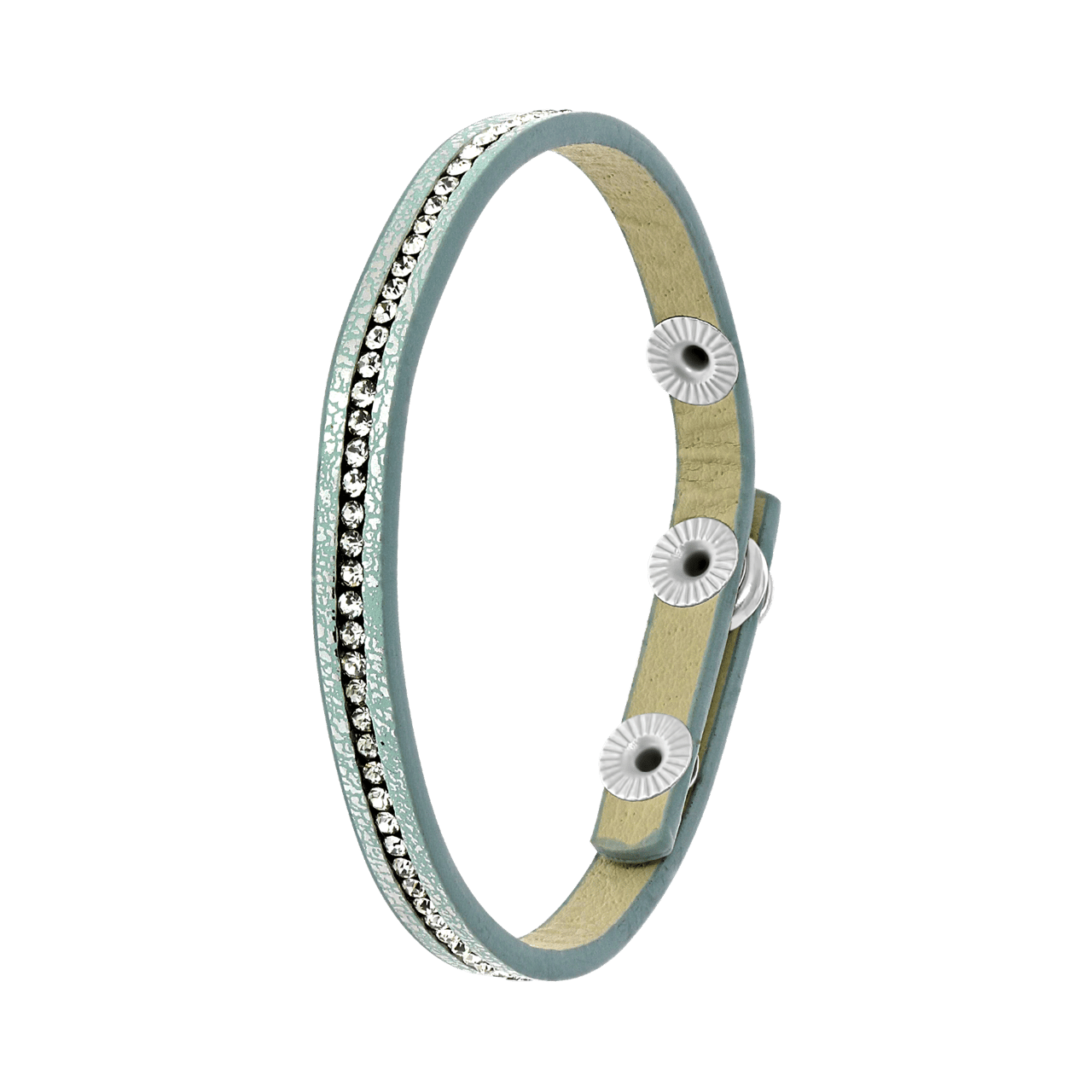 Byoux armbandje lichtblauw