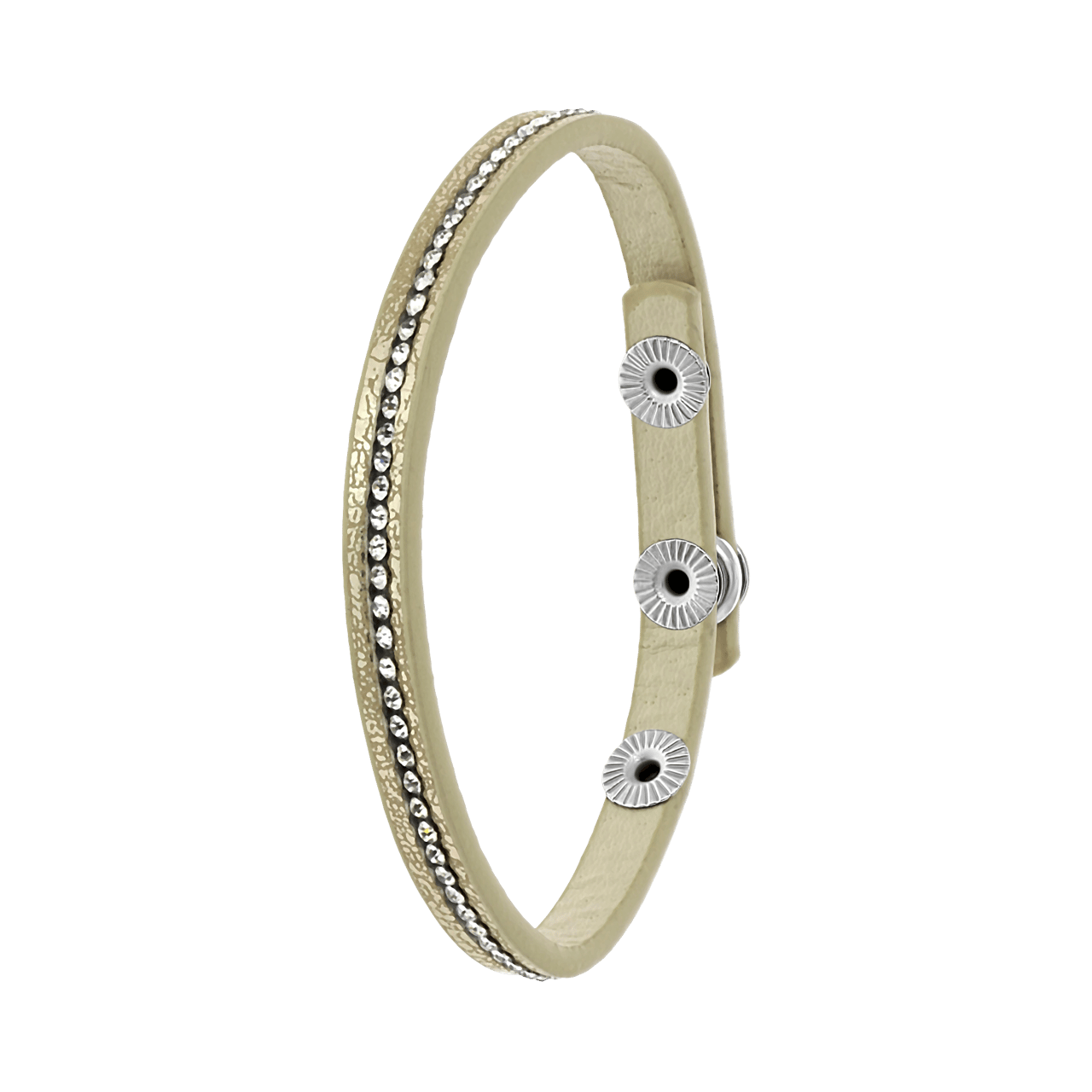 Bijoux zilverkleurige fantasiearmband zonder hanger voor dames