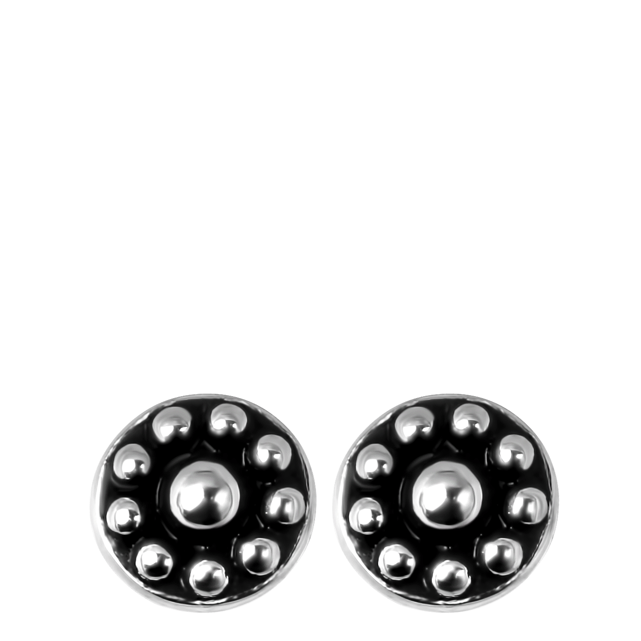 Runde Silberohrringe Bali