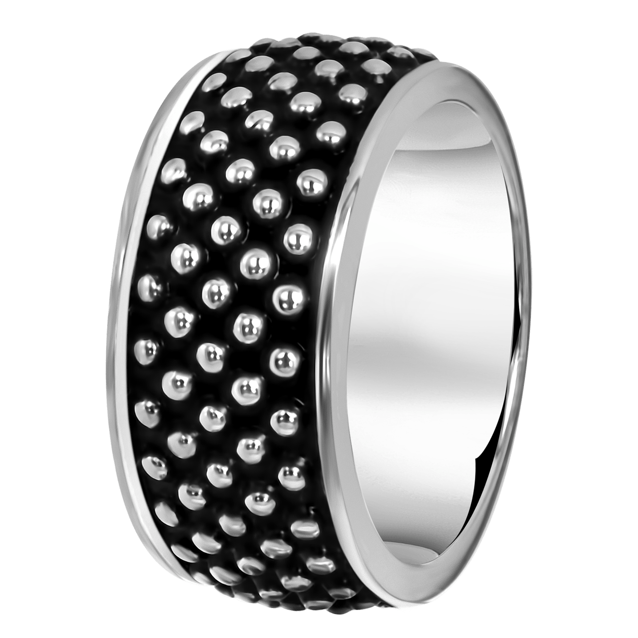 Zilveren ring breed bewerkt Bali