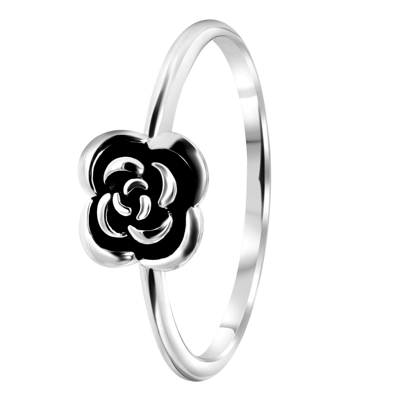 Zilveren ring roos Bali