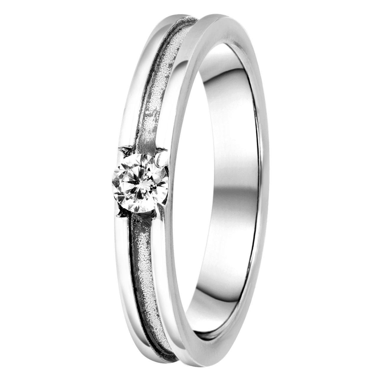 Zilveren ring met zirkonia Bali