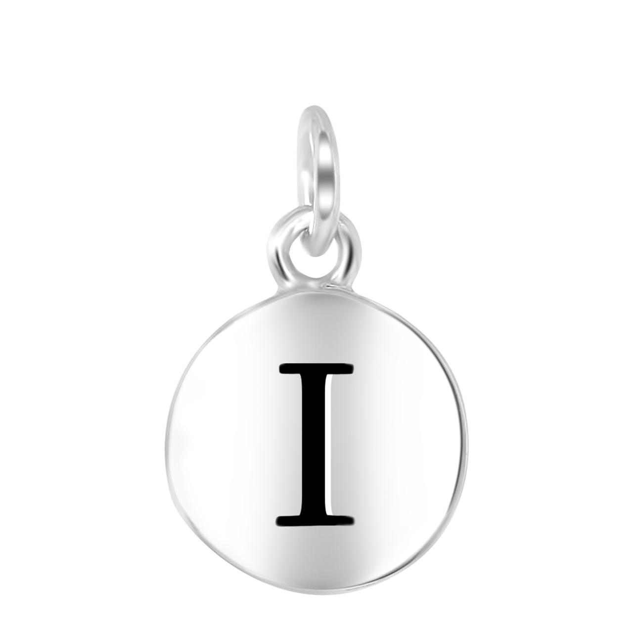 Zilveren hanger alfabet rhodiumplated