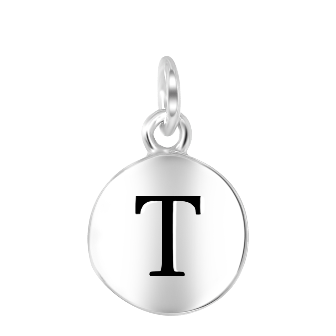 Rhodinierter Silberanhänger Alphabet