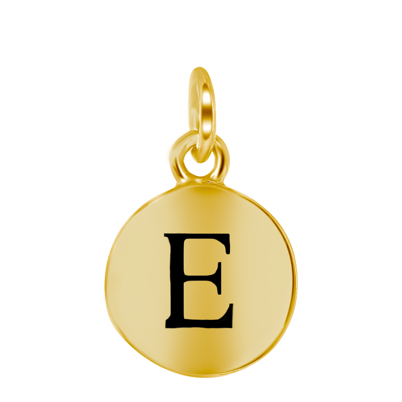 Zilveren goldplated letterhanger voor dames