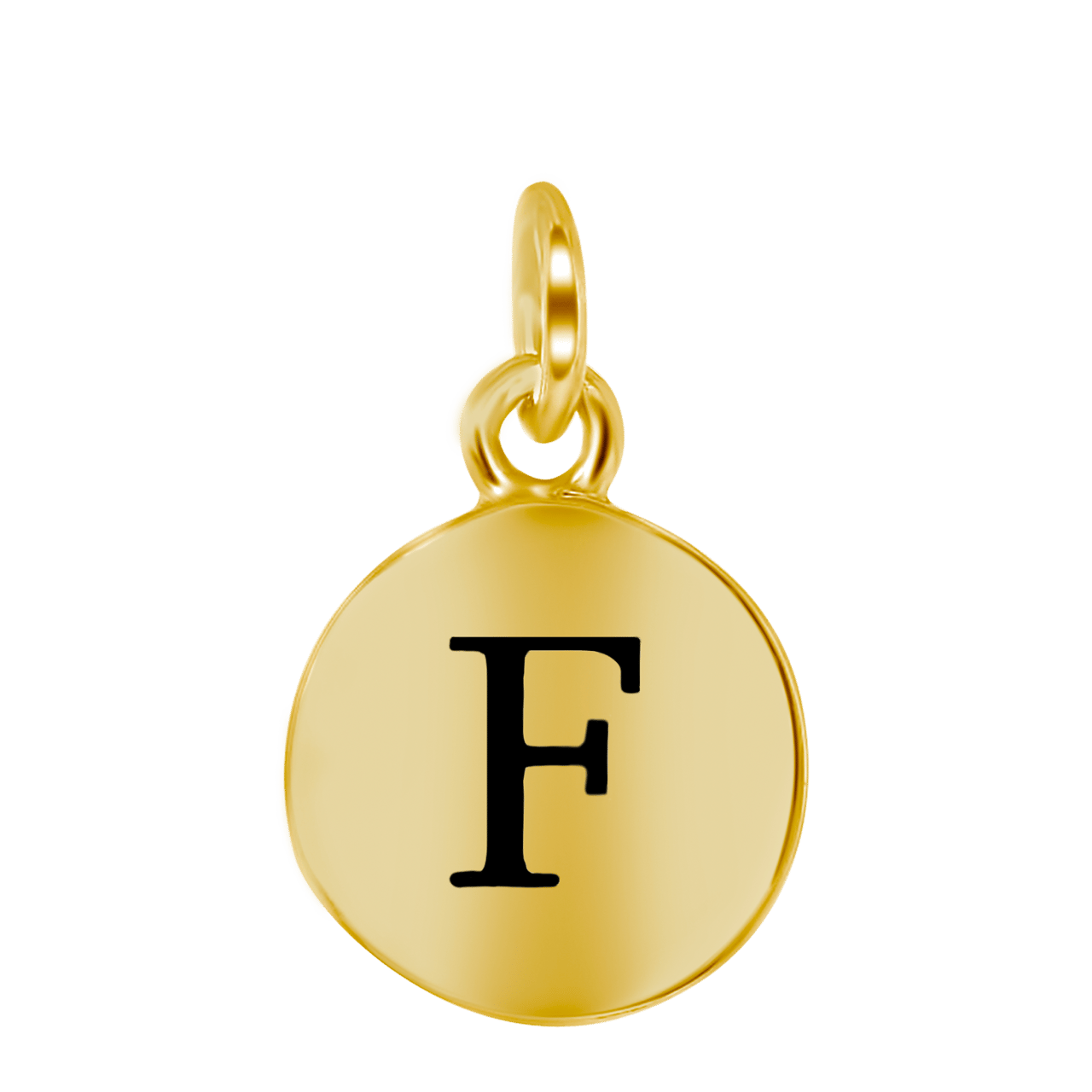 Zilveren hanger alfabet goldplated