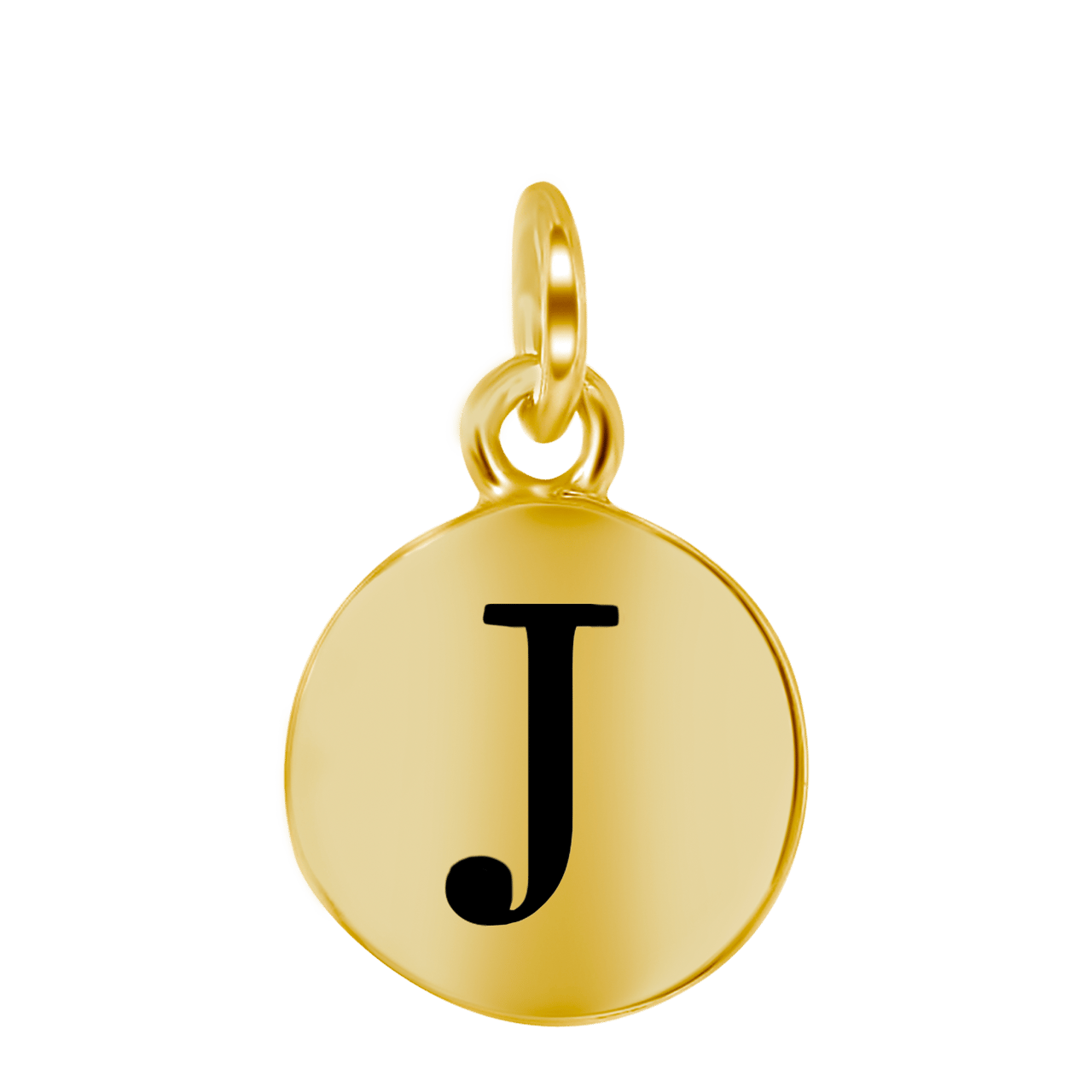 Zilveren goldplated letterhanger voor dames