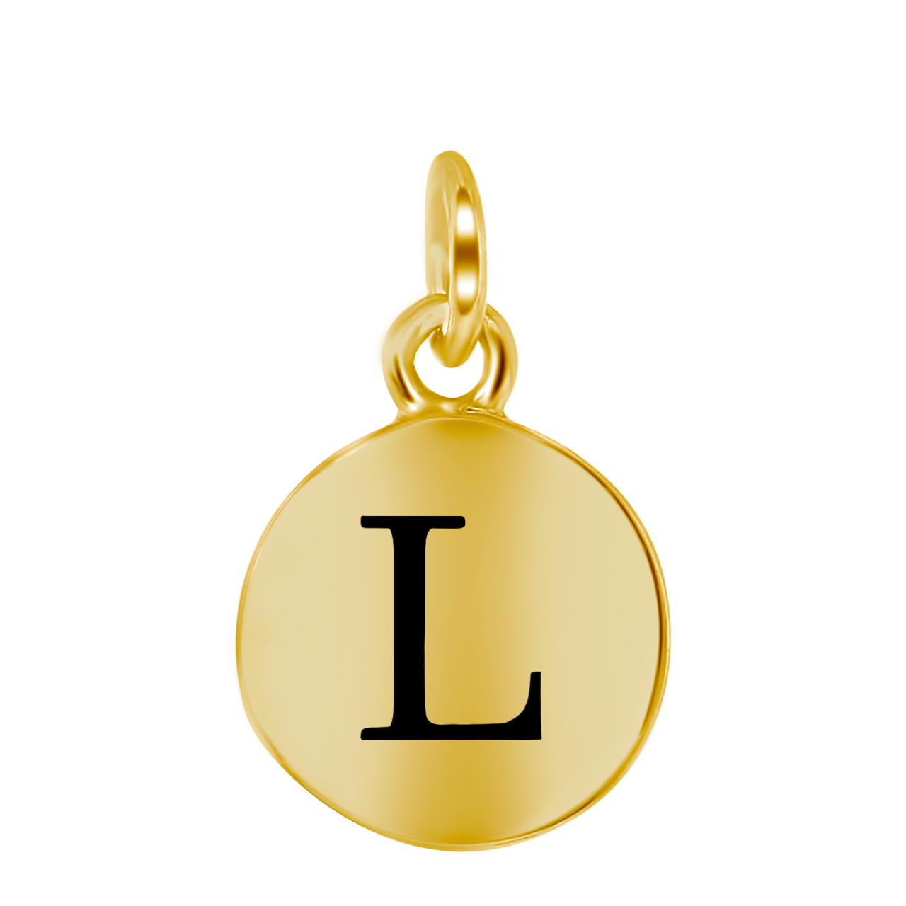 Zilveren hanger alfabet goldplated