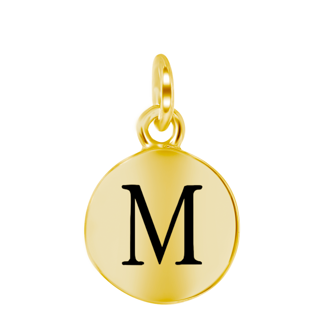 Zilveren hanger alfabet goldplated