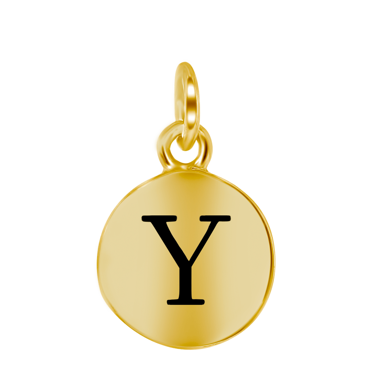 Zilveren goldplated letterhanger voor dames