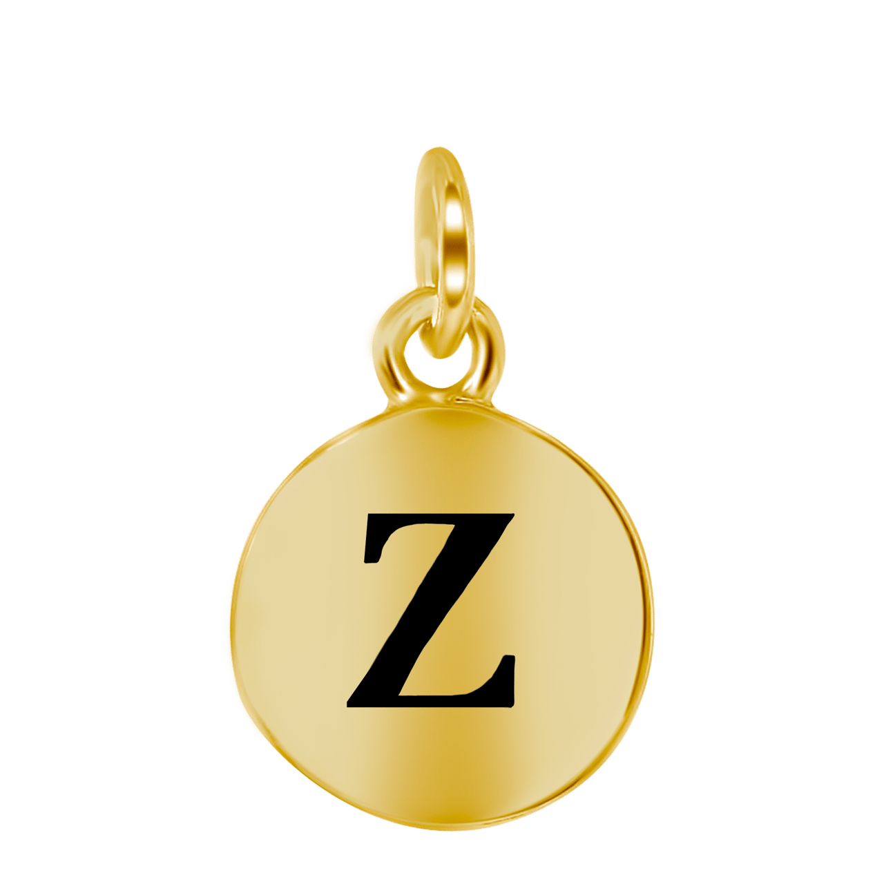 Zilveren goldplated letterhanger voor dames