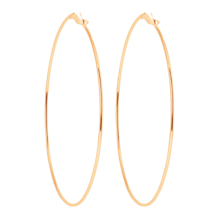 Byoux goudkleurige oorringen 110 mm