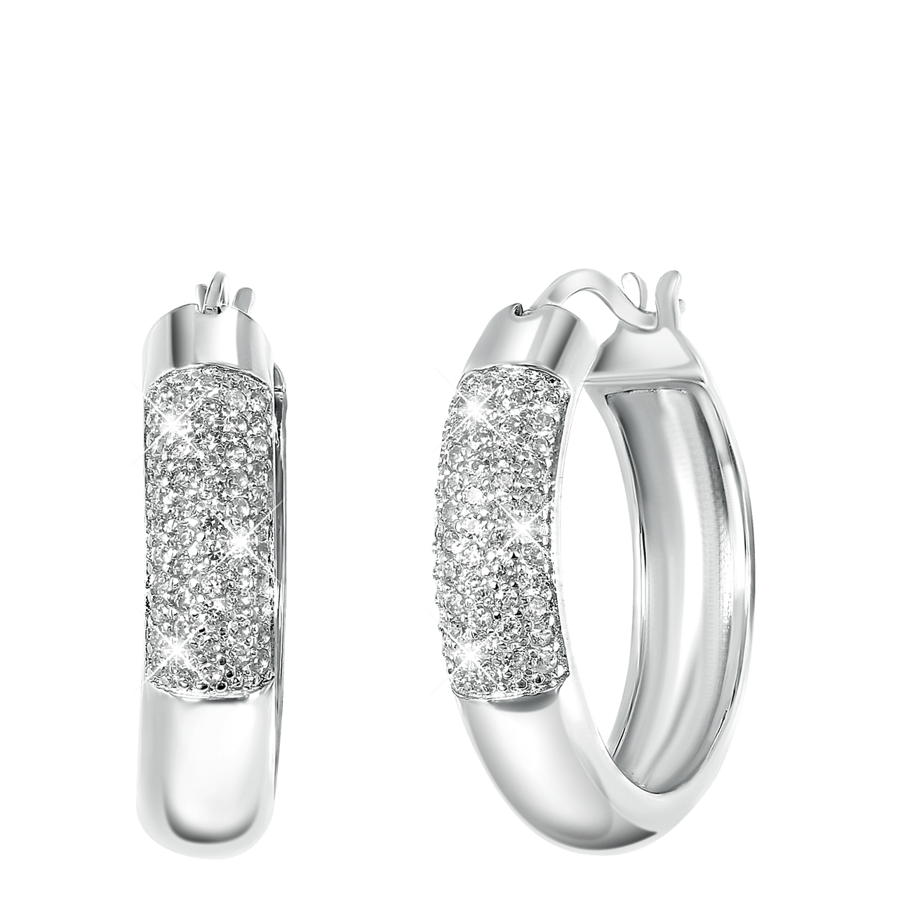 Tuscany Silver 8.51.2009 Creool voor dames, 925 sterling