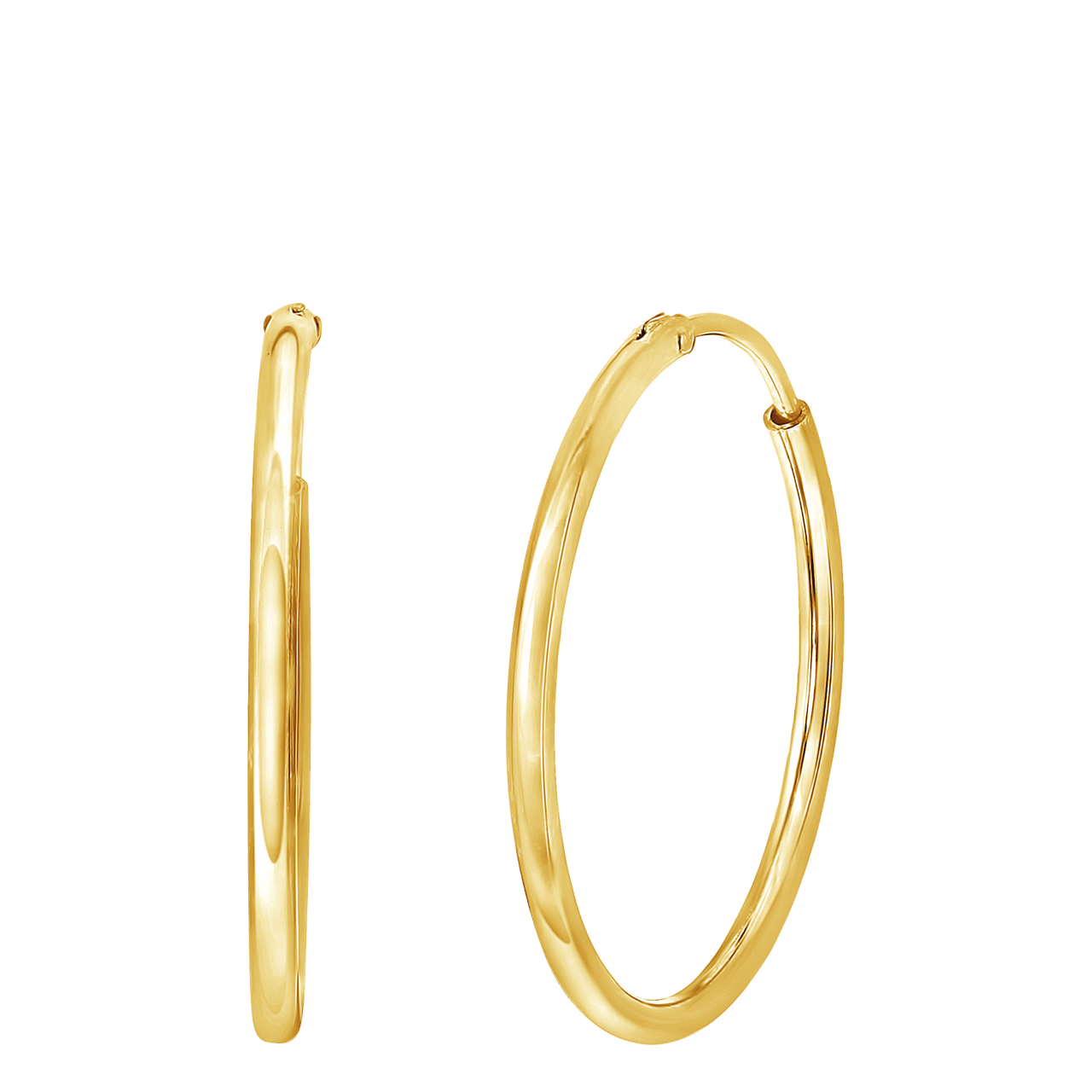 Zilveren goldplated oorringen voor dames