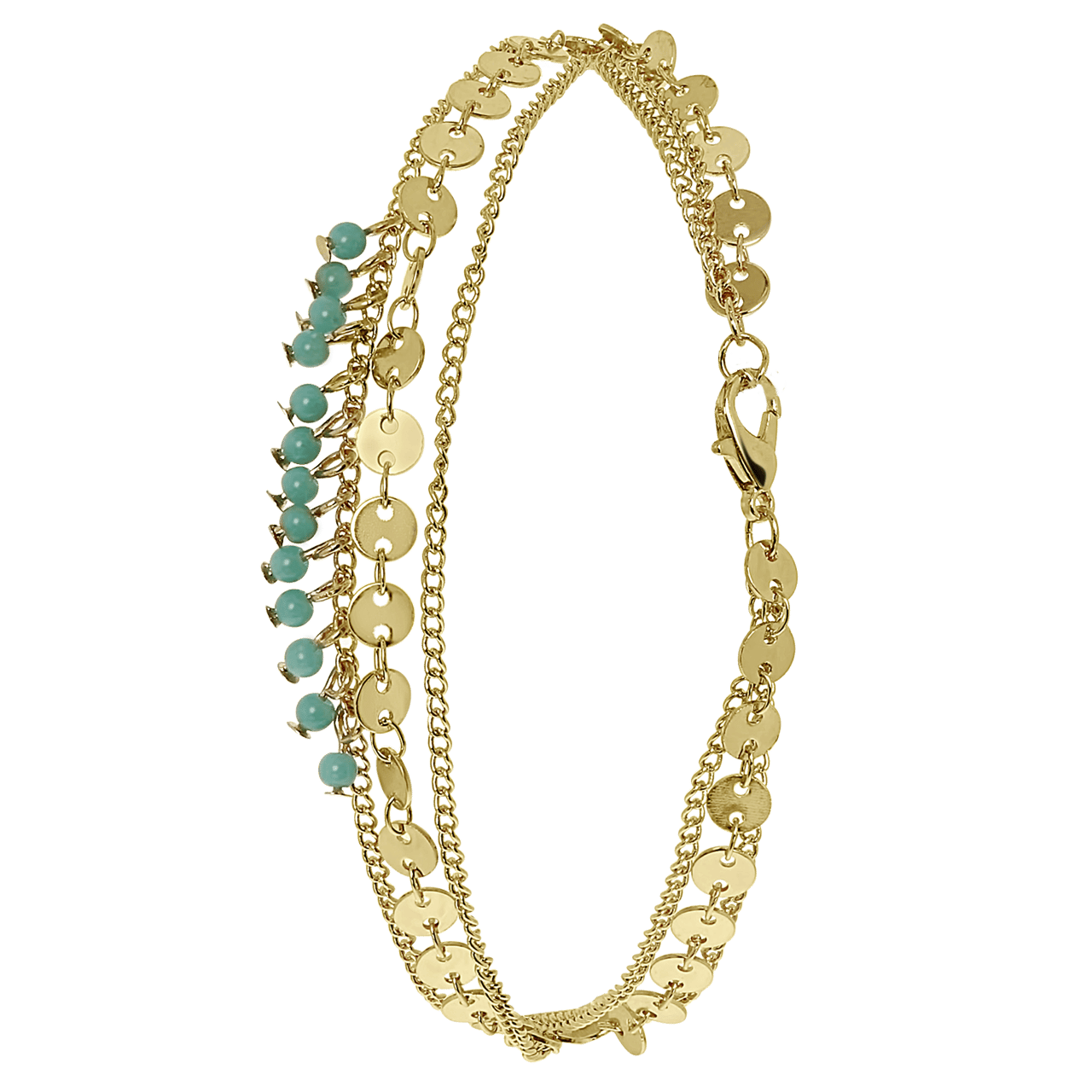 Bijoux goudkleurige enkelbandje voor dames