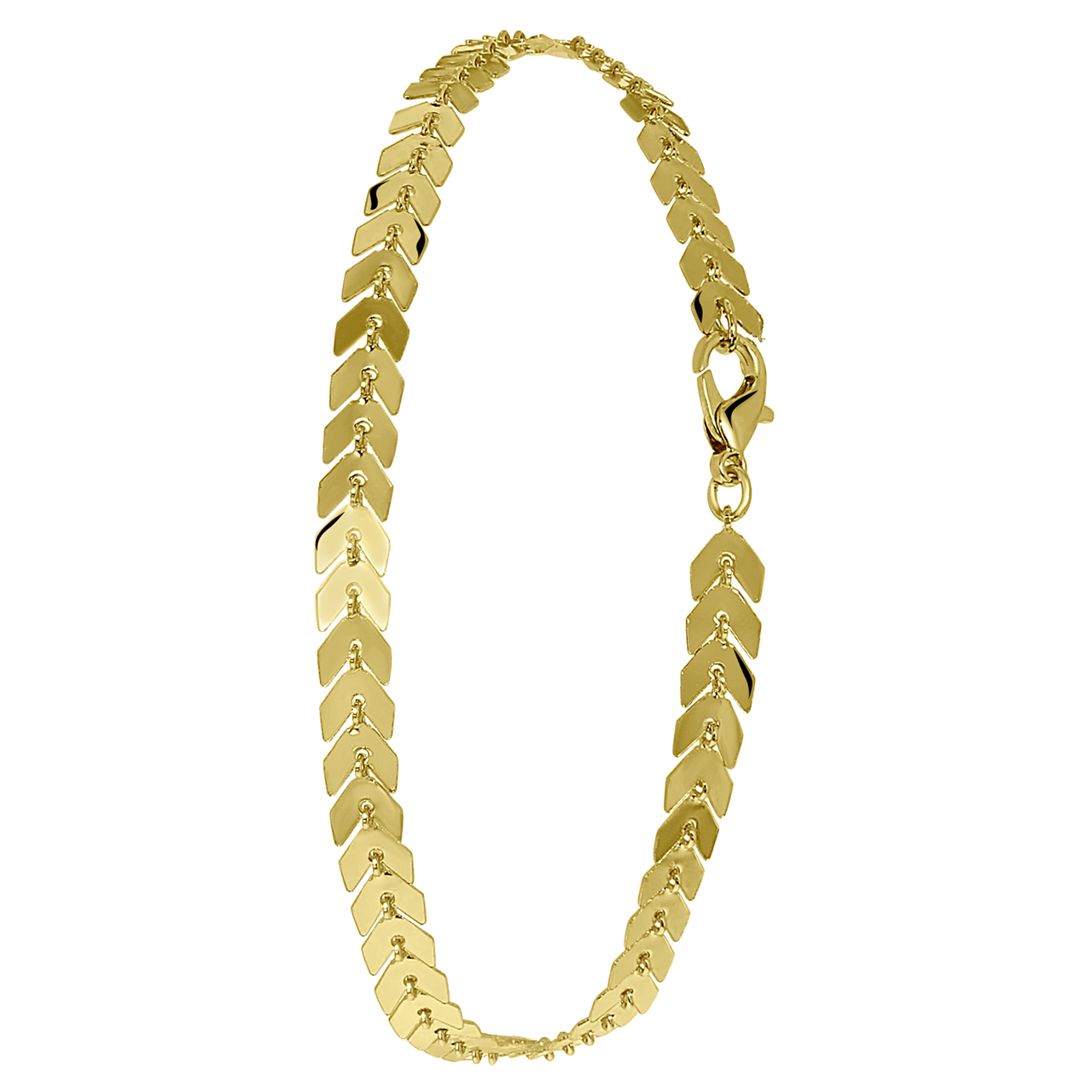 Byoux goudkleurige enkelband multi