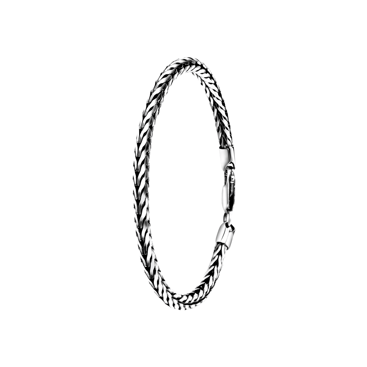 Zilveren armband spiga rond Bali