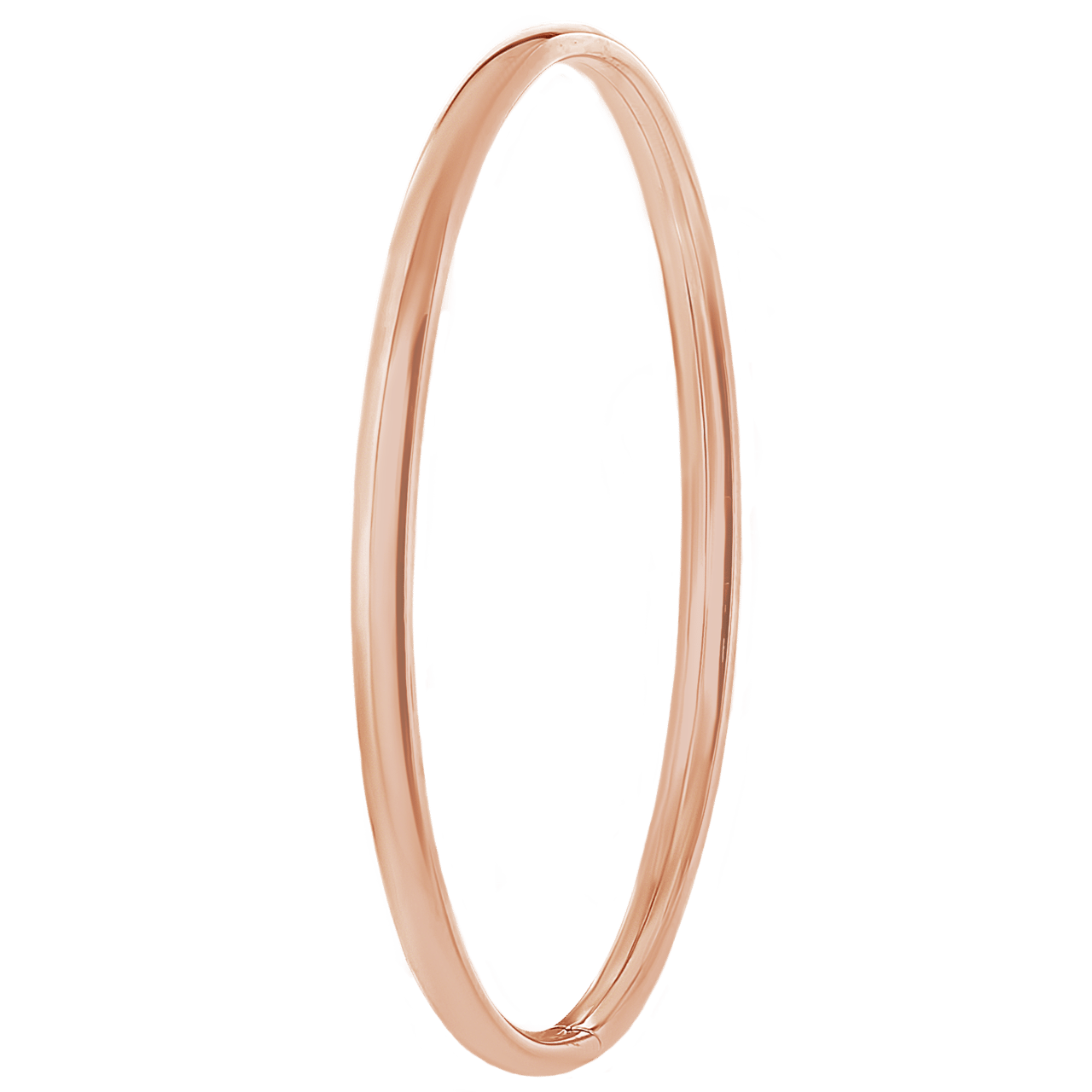 Zilveren armband bangle roseplated 3mm