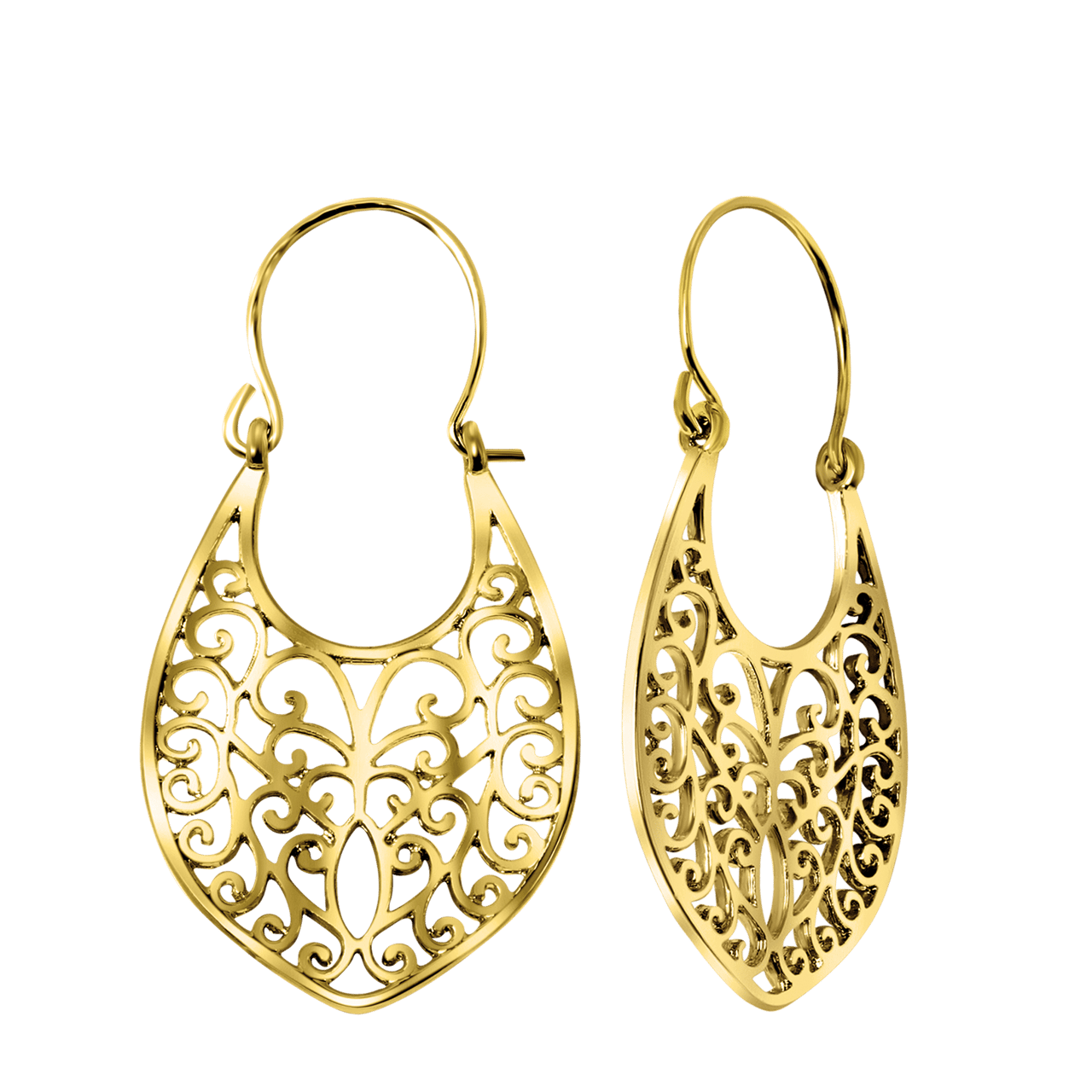 Goudkleurige byoux oorbellen