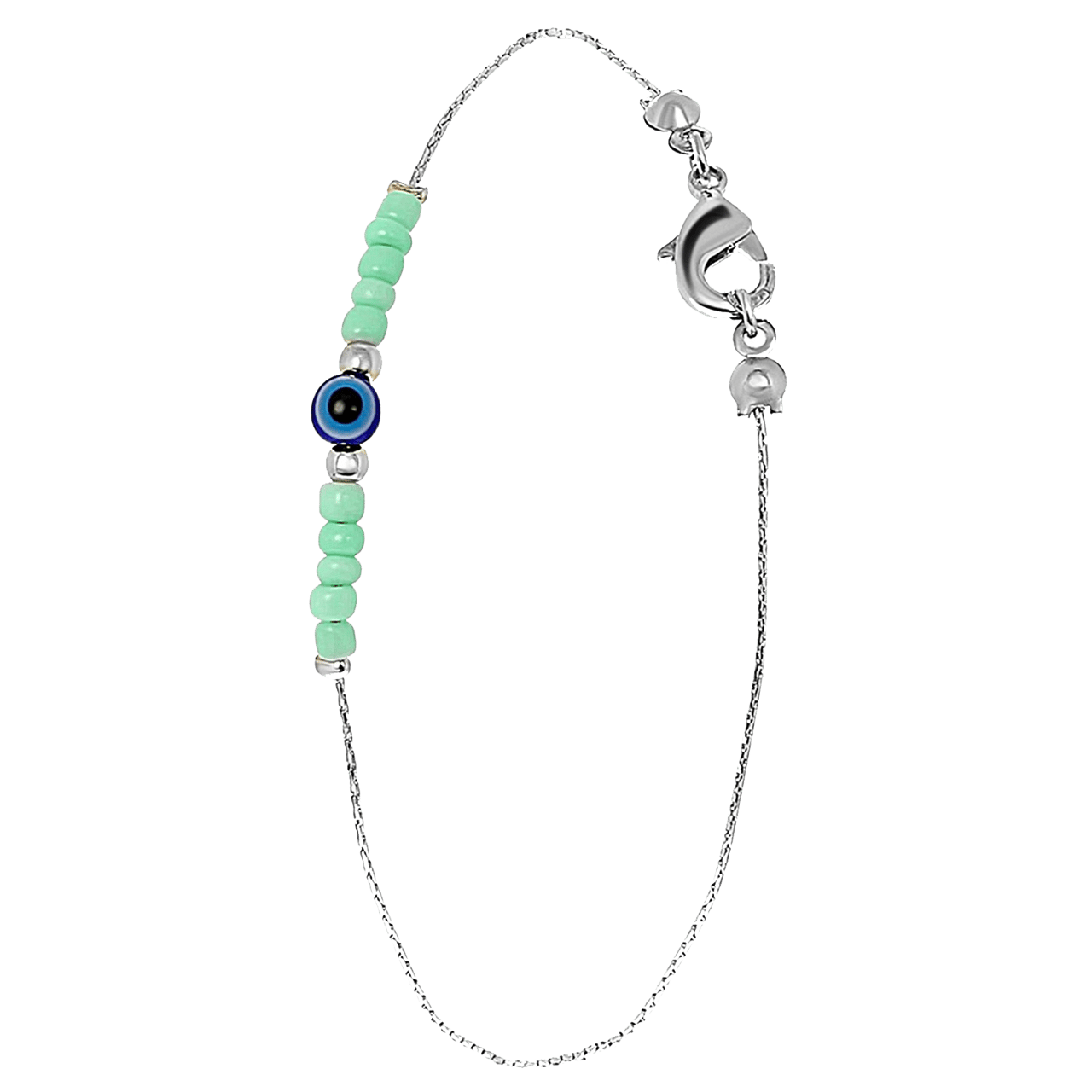 Bijoux zilverkleurige enkelbandje voor dames