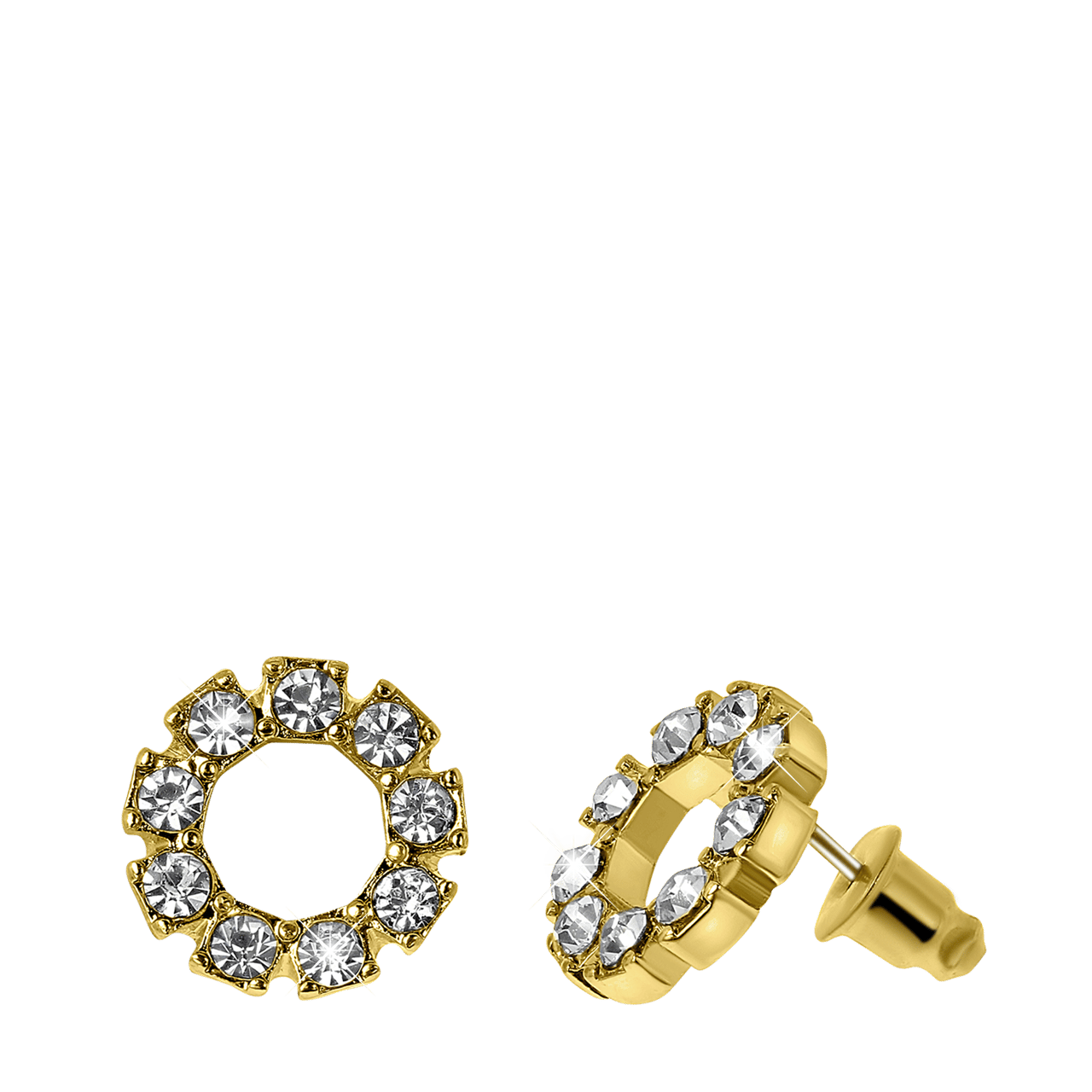 Bijoux goudkleurige oorknoppen voor dames
