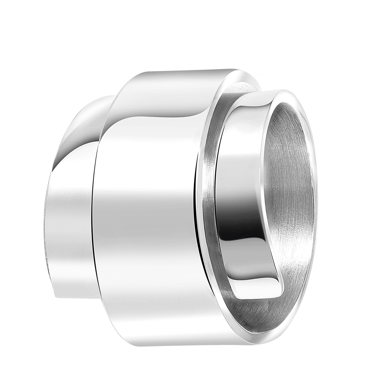 Gerecycleerd stainless steel ring breed