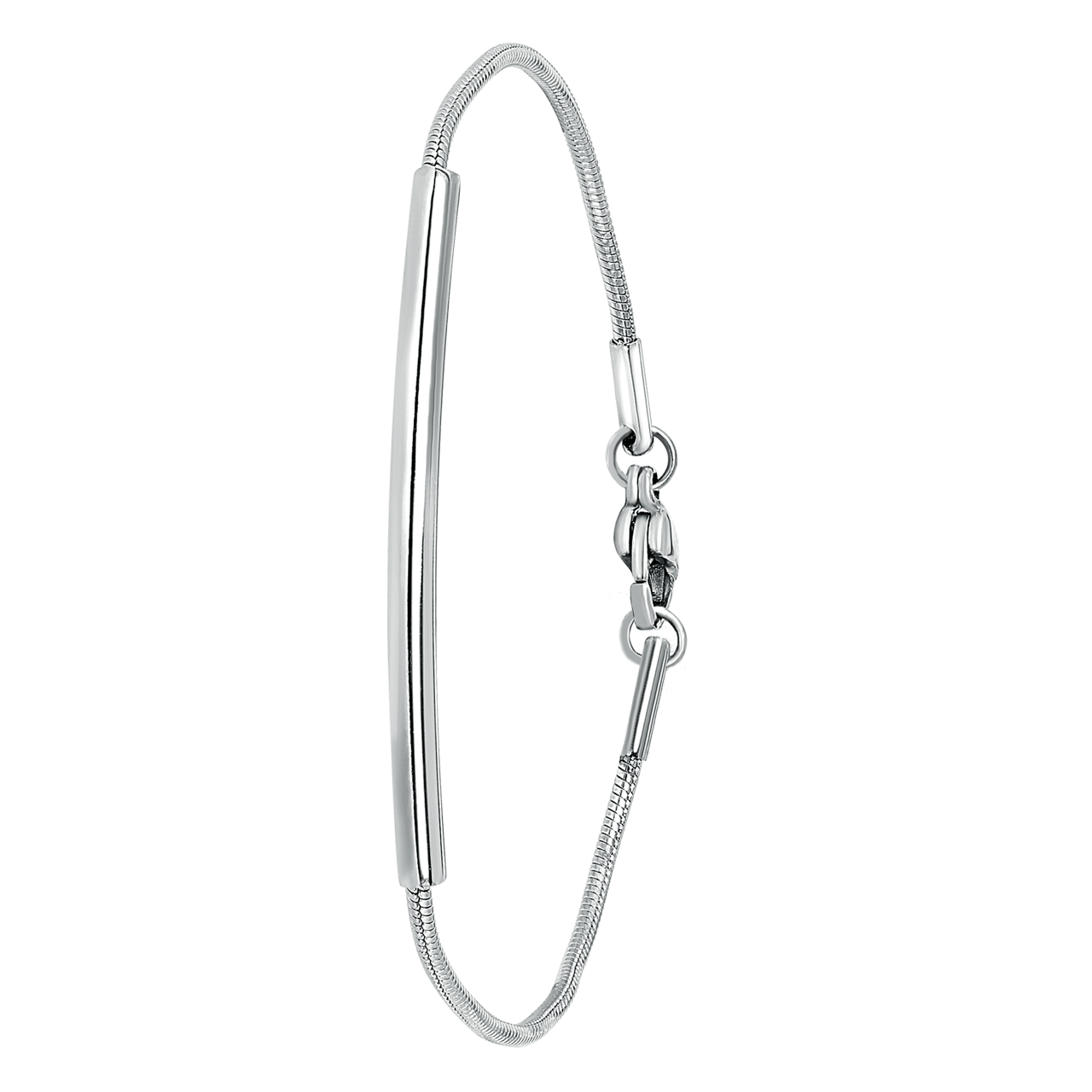 Gerecycleerd stainless steel armband bar