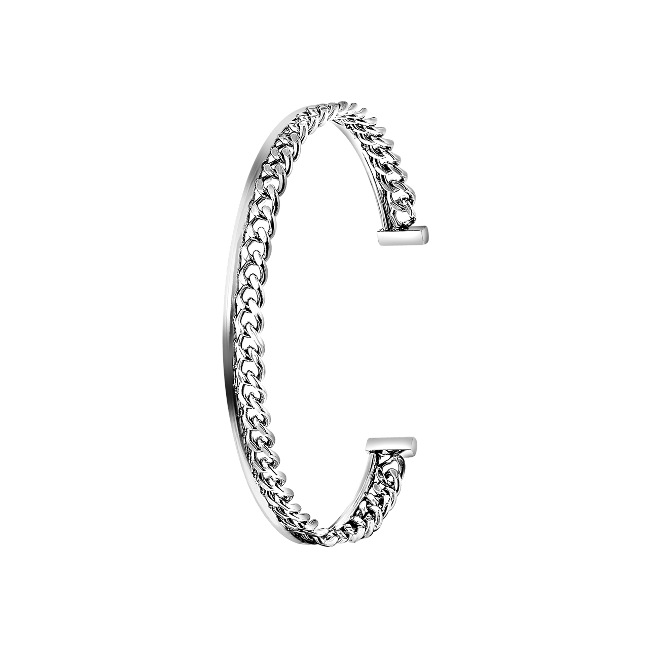 Gerecycled stainless steel armband bangle gourmet