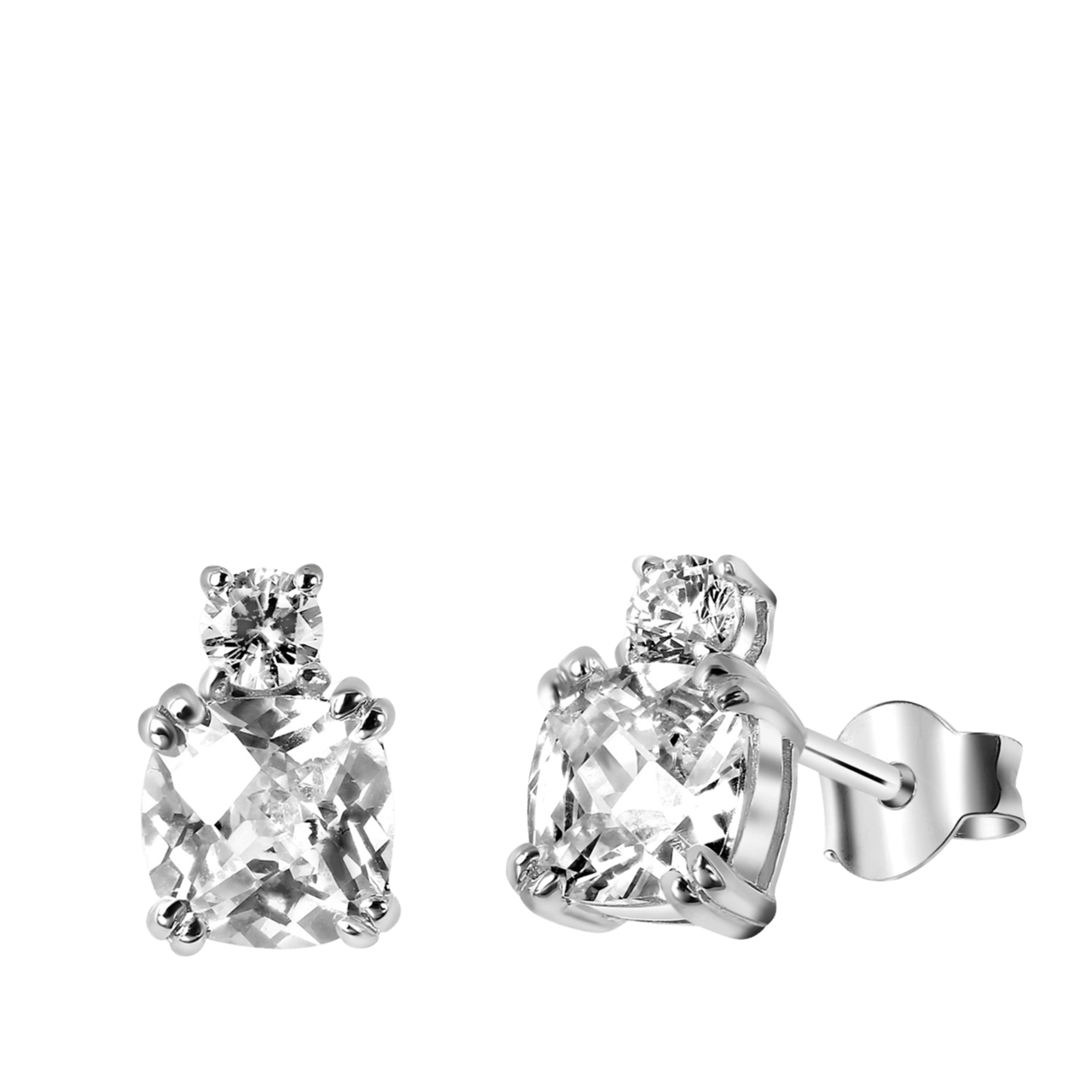 Ohrringe, 925 Silber, mit Zirkonia