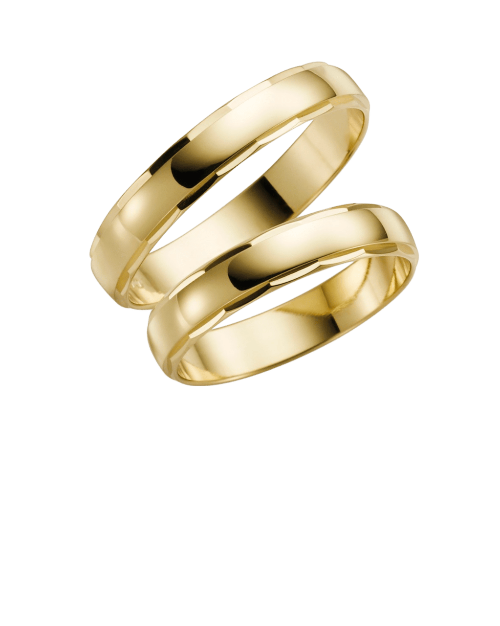 Trauring für Damen, 375 Gelbgold, Klee H04