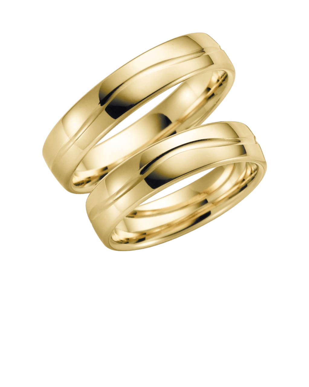 9 Karaat gele trouwring Iris Heren H13G
