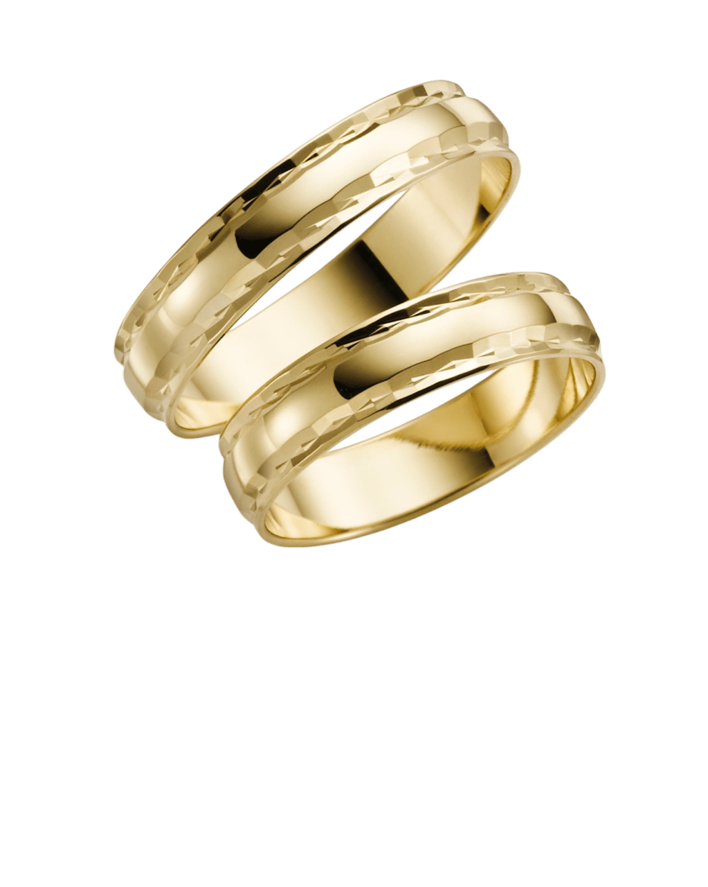 Trauring für Damen, 375 Gelbgold, Gänseblümchen H18
