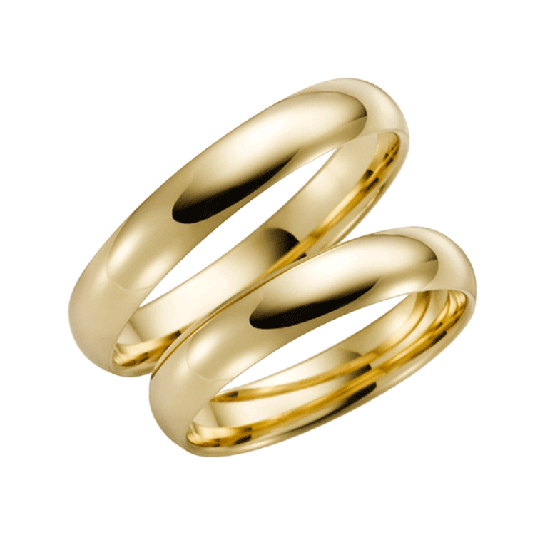 Trauring für Herren, 375 Gelbgold, Phlox H20