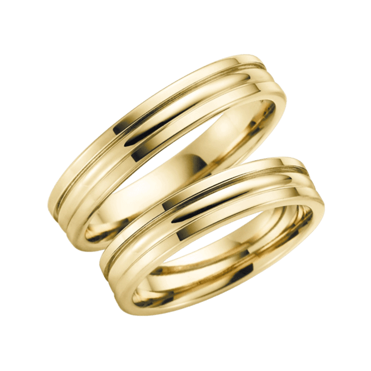 Trauring für Herren, 375 Gelbgold, Kalina H135