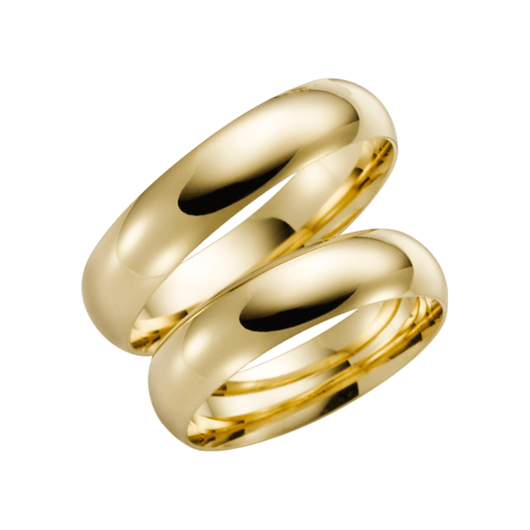 Trauring für Damen, 375 Gelbgold, Passionsblume H53