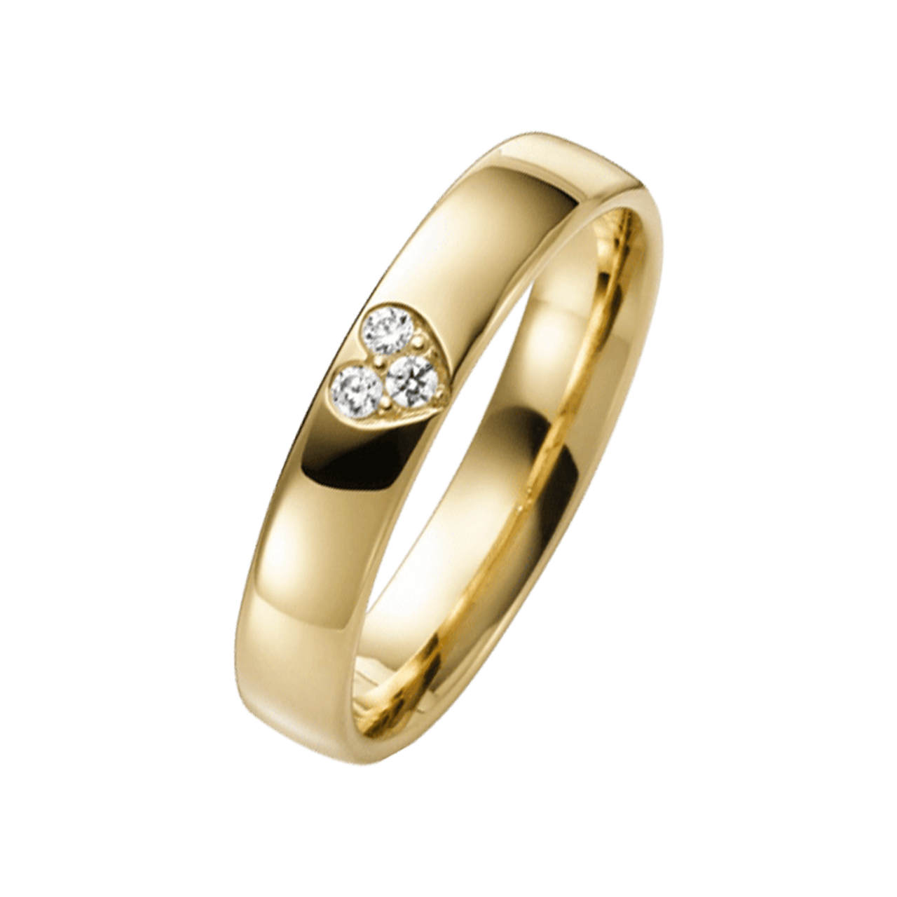 Trauring für Damen, 375 Weißgold, Tausendschön H93