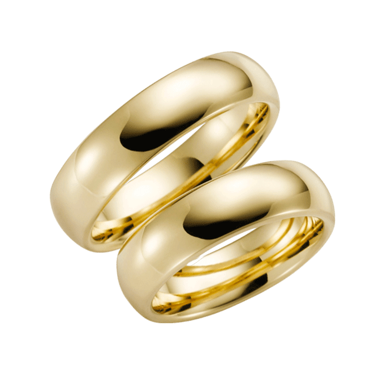 Trauring für Herren, 375 Gelbgold, Delphine H60
