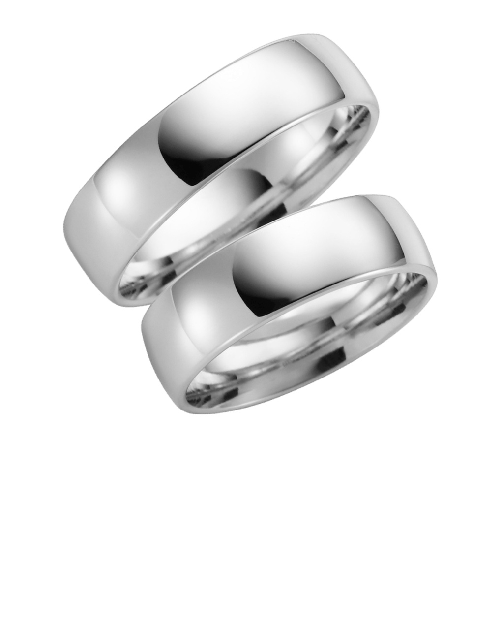 9 Karaat witte trouwring Ranonkel Heren H83