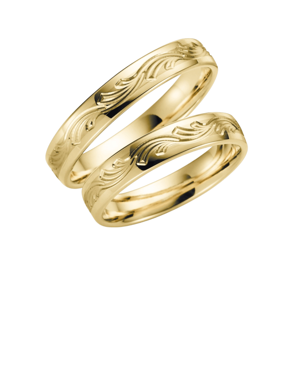 Trauring für Herren, 375 Gelbgold, Azalea, H141