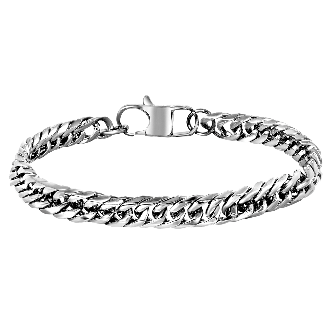Gerecycleerd stainless steel armband gourmet