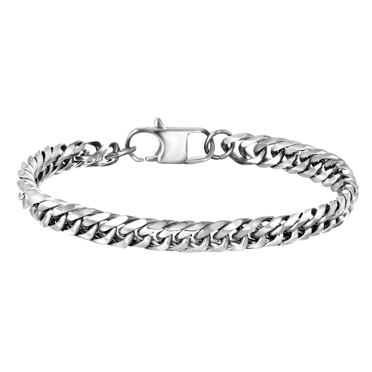 Gerecycleerd stainless steel armband gourmet mat