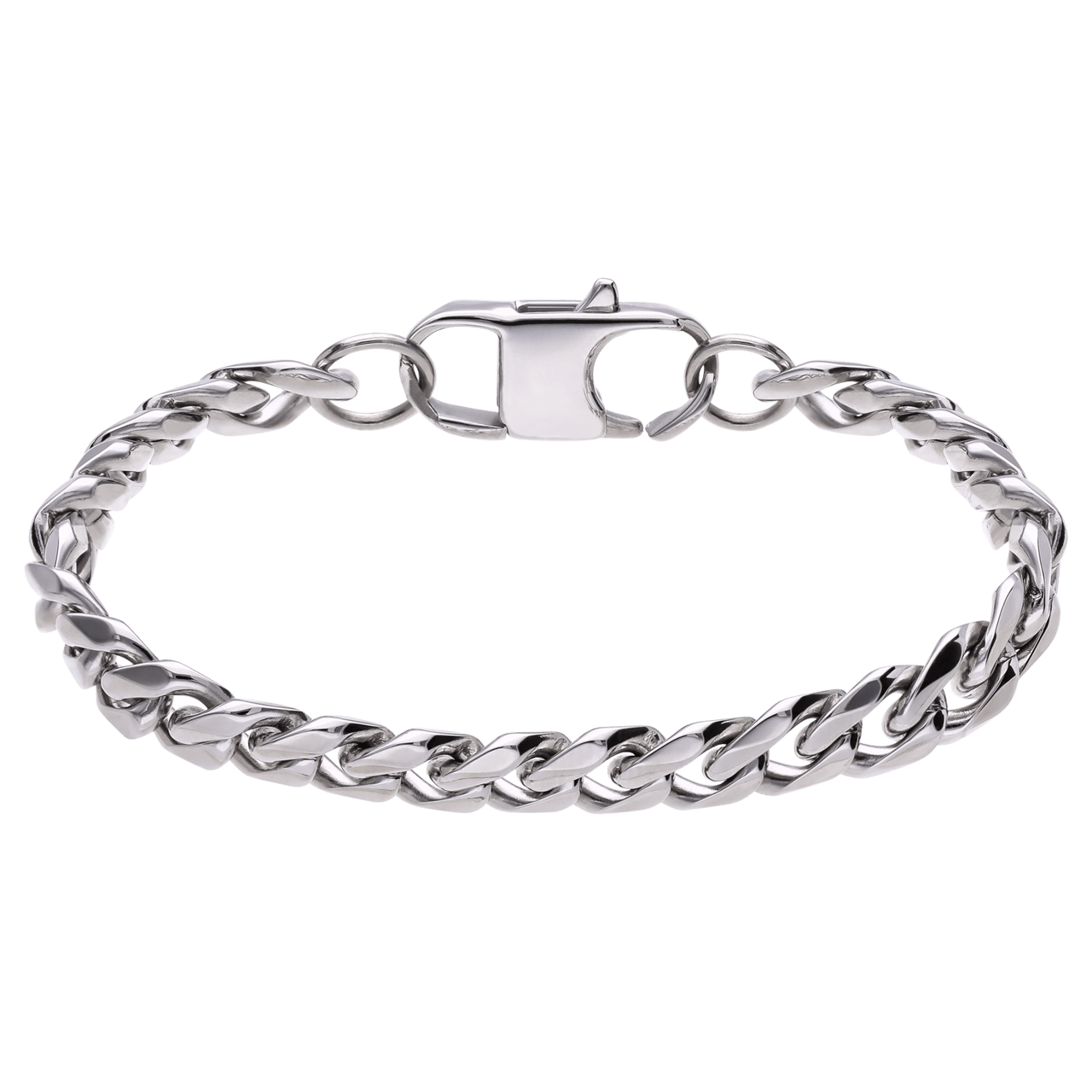 Jungenarmband aus Edelstahl mit Gourmet-Kettenglied
